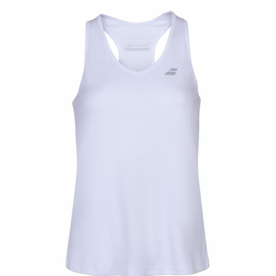 Tennis Clothing * | Best Pirce Babolat Women'S Play Tank Top White