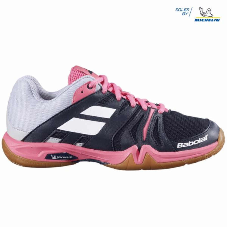 Squash Shoes * | Coupon Babolat Shadow Team Women'S Indoor Shoes Black Pink