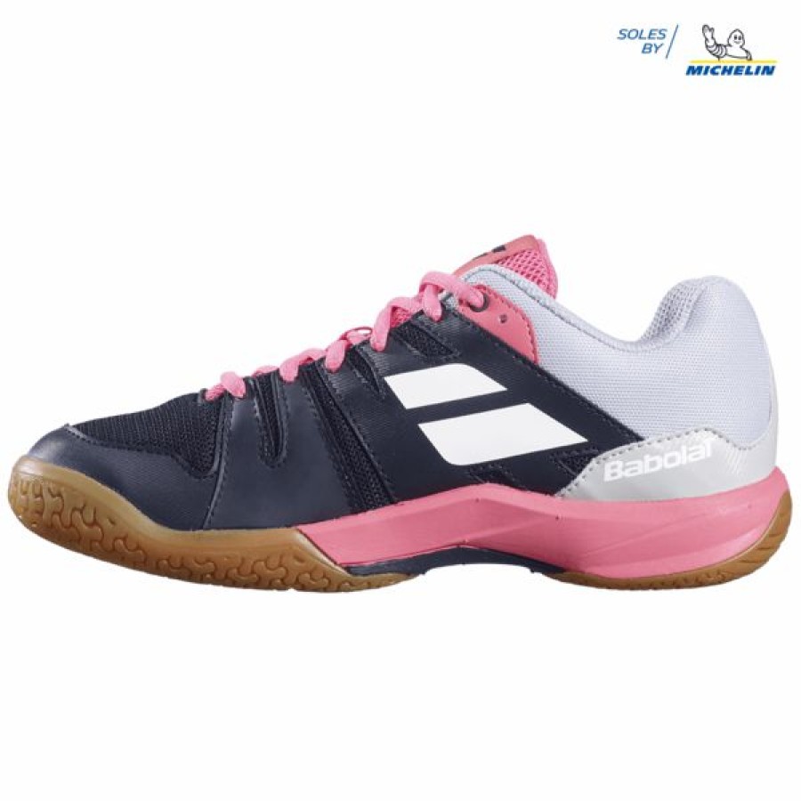 Squash Shoes * | Coupon Babolat Shadow Team Women'S Indoor Shoes Black Pink