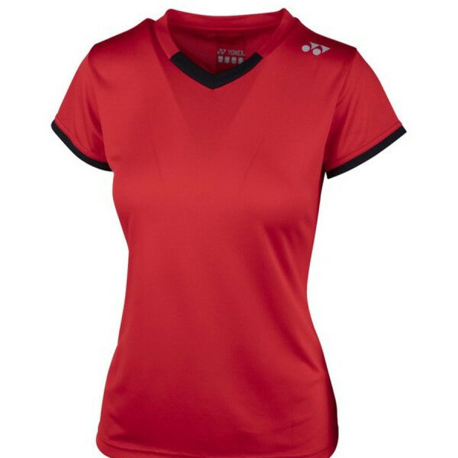 Tennis Clothing * | Promo Yonex Women'S Ytl4 Crew T-Shirt Red