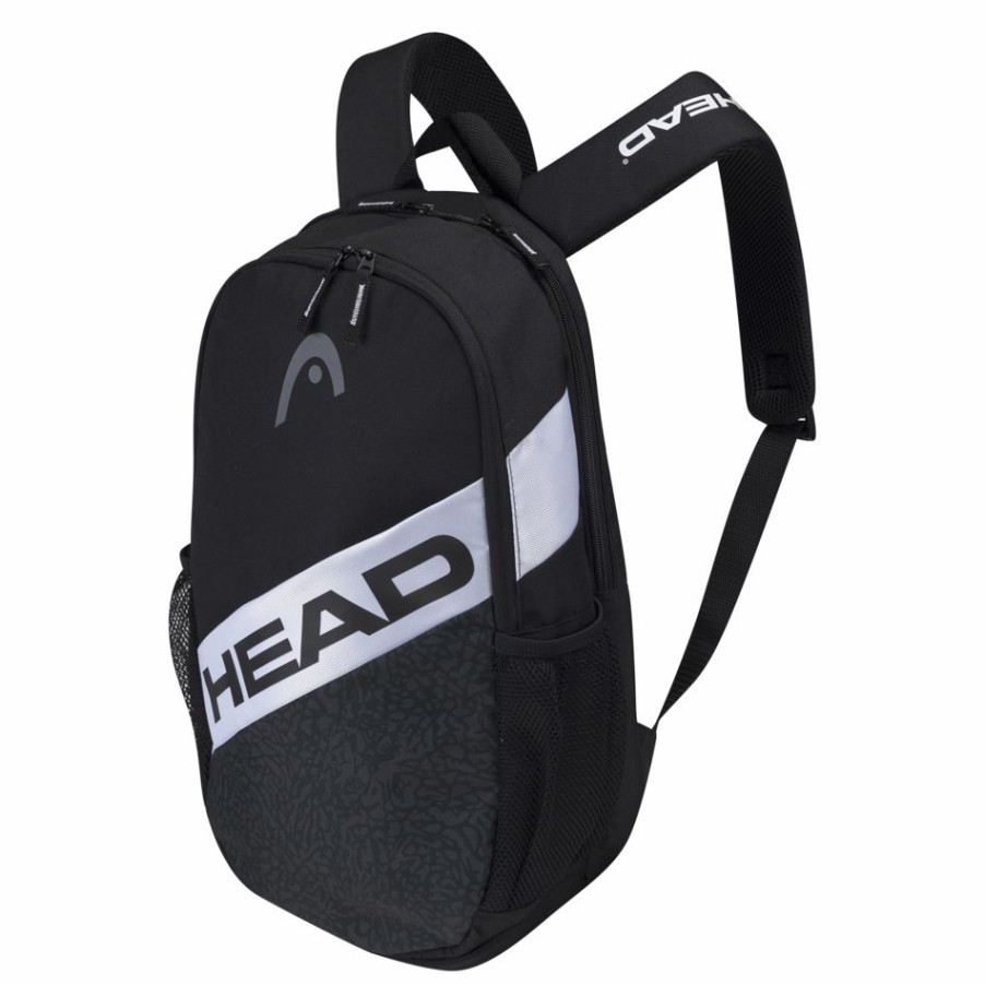 Tennis Bags * | Coupon Head Elite Backpack Black White