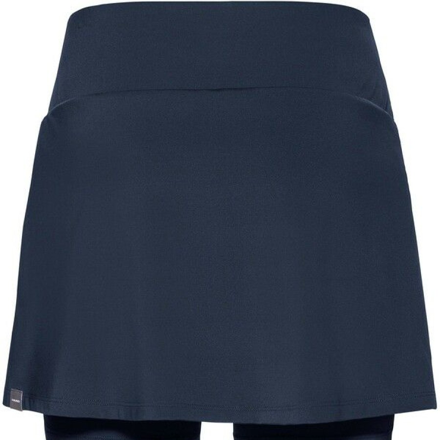 Tennis Clothing * | Flash Sale Head Women'S Club Basic Skort Long Dark Blue