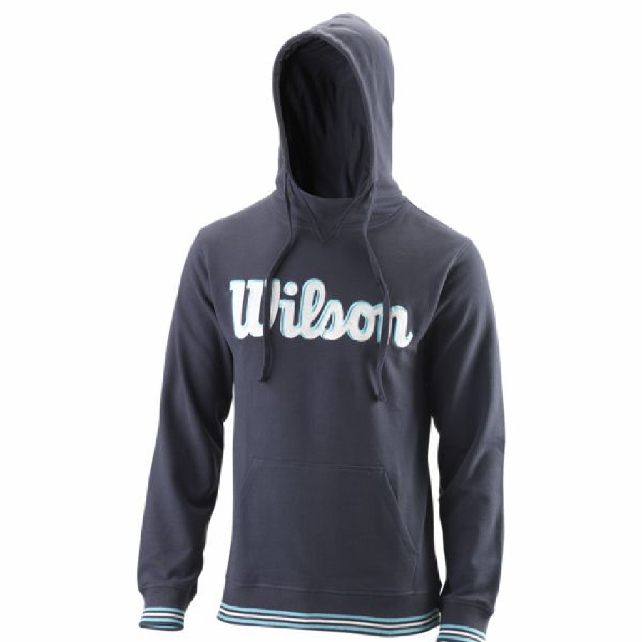 Tennis Clothing * | Brand New Wilson Men'S Chi Script Hoodie Outer Space