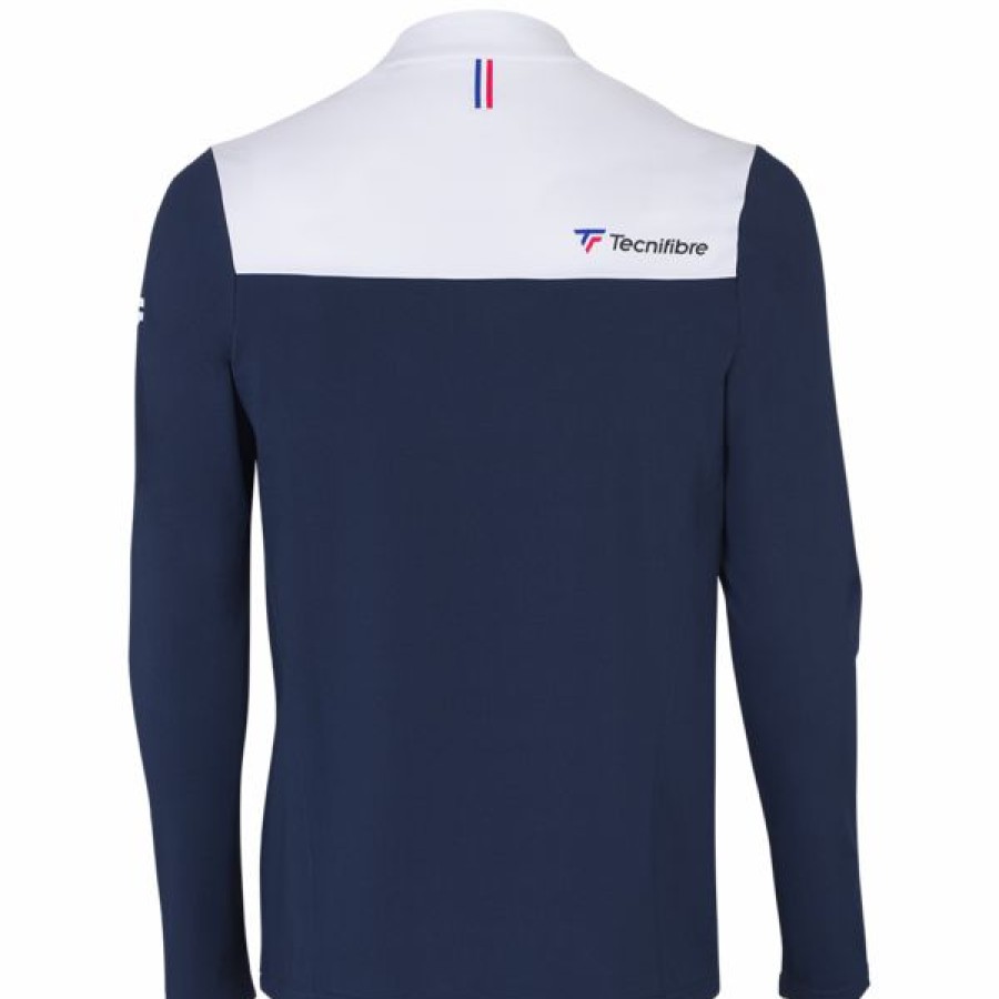 Tennis Clothing * | Promo Tecnifibre Men'S Thermo Sweater Marine White