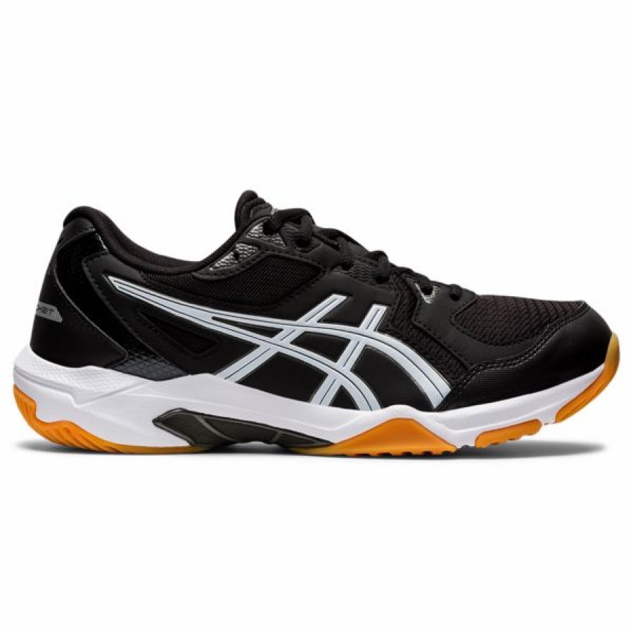 Squash Shoes * | Brand New Asics Men'S Gel Rocket 10 Indoor Court Shoes Black Gunmetal