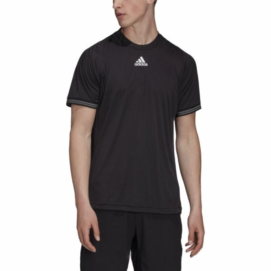 Tennis Clothing * | Best Deal Adidas Men'S Freelift Primeblue Tee Black