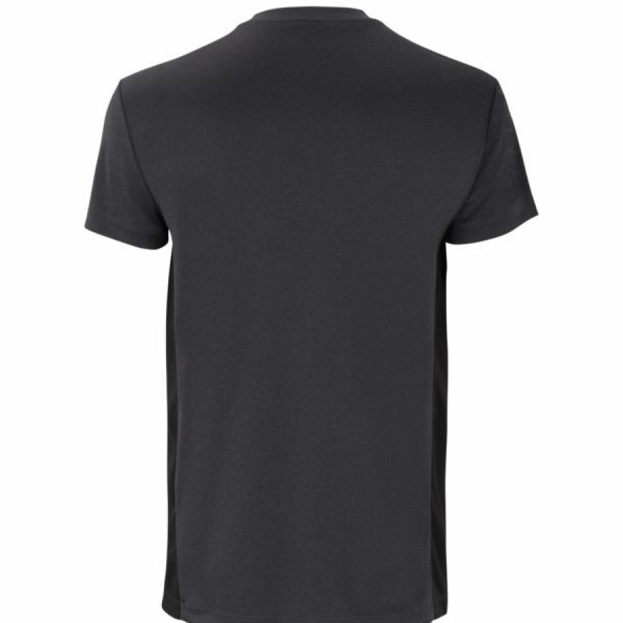 Tennis Clothing * | Buy Tecnifibre Men'S F2 Airmesh T-Shirt Black Heather