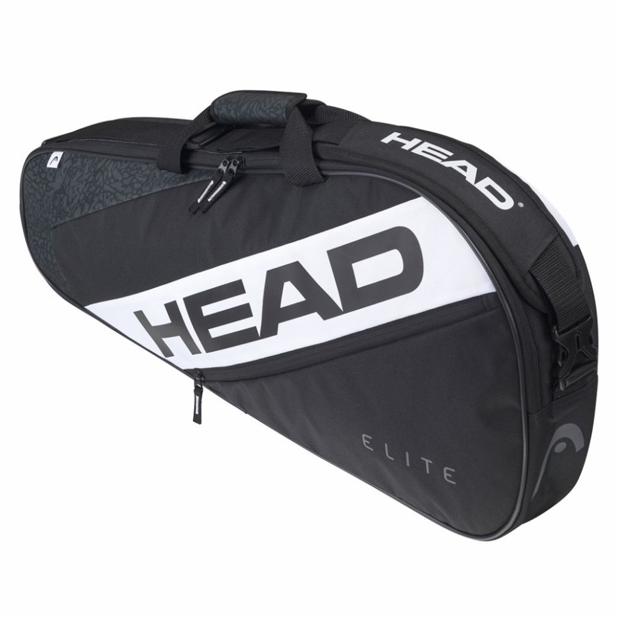 Tennis Bags * | Buy Head Elite 3 Racket Bag Black White