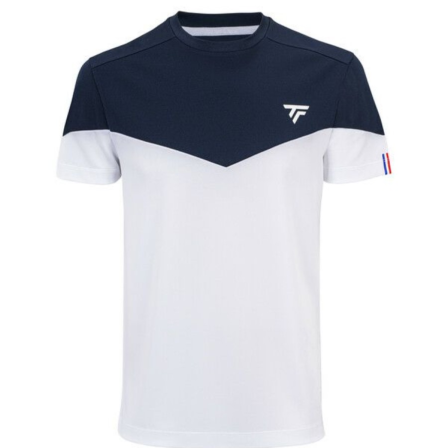 Tennis Clothing * | Coupon Tecnifibre Men'S Performance Tee 2021 Marine