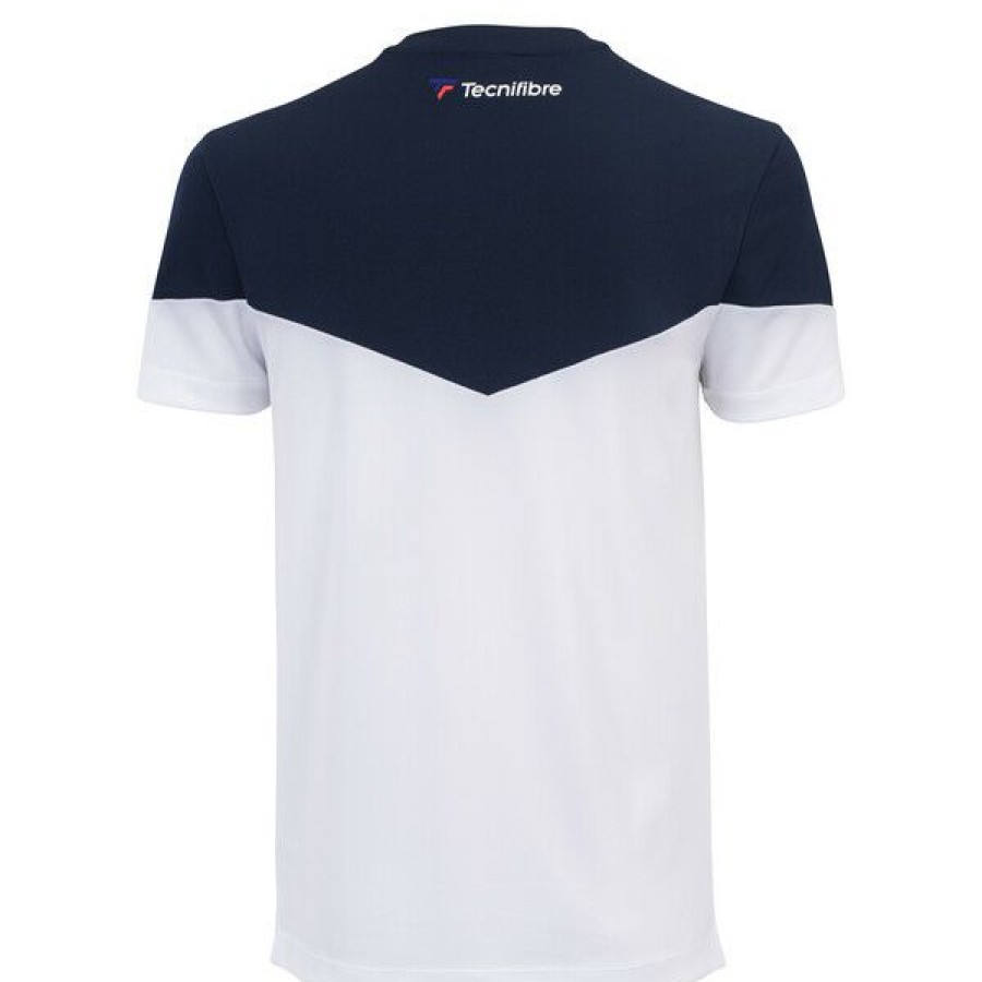 Tennis Clothing * | Coupon Tecnifibre Men'S Performance Tee 2021 Marine