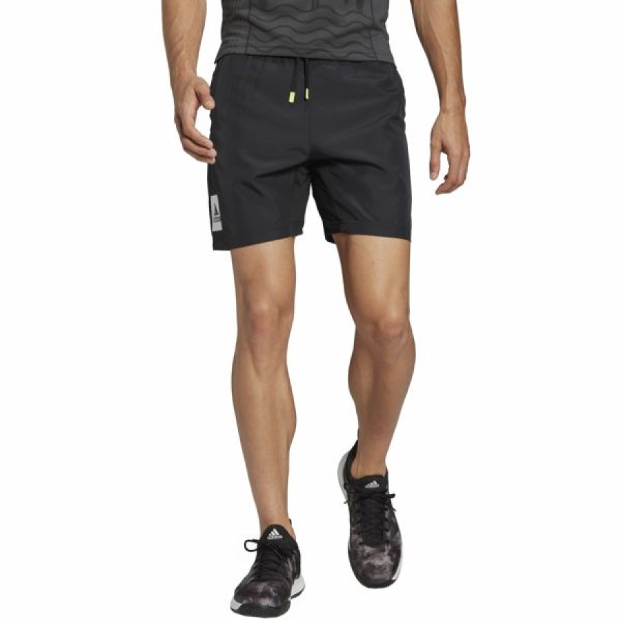 Tennis Clothing * | Best Sale Adidas Men'S Paris 2 In 1 Shorts Black