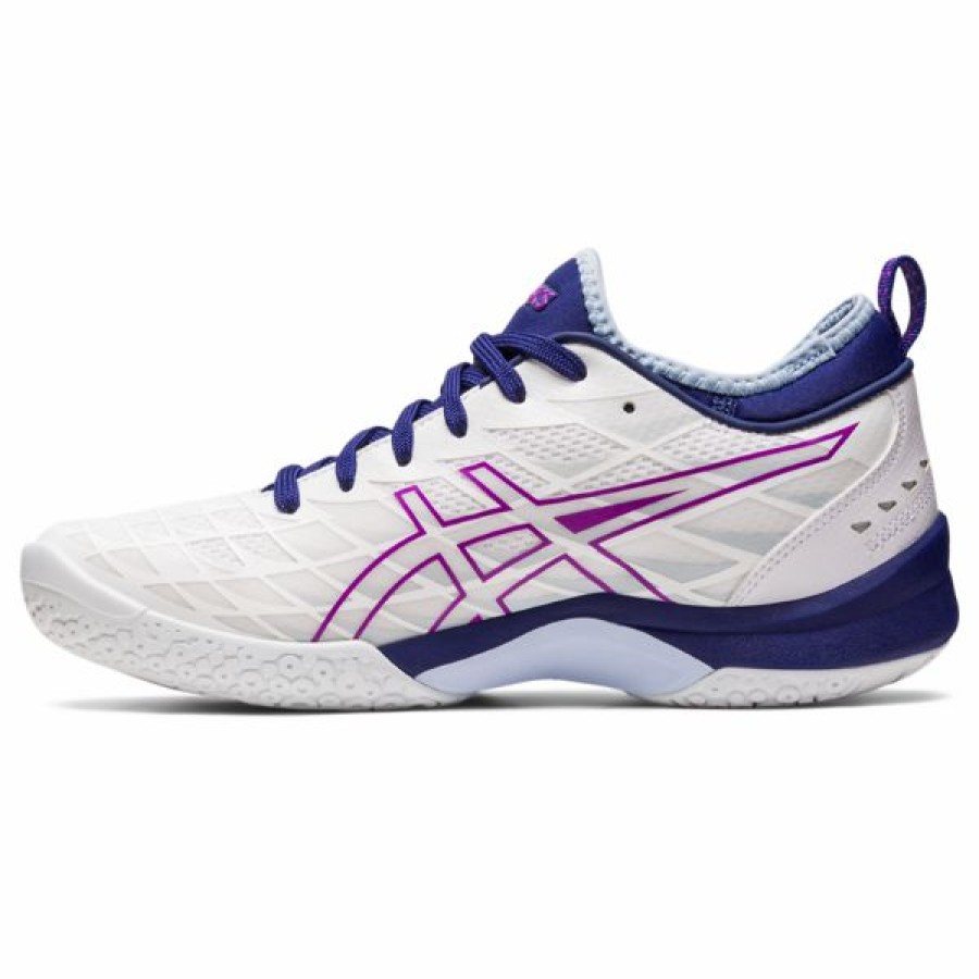 Squash Shoes * | Brand New Asics Women'S Blast Ff 3 Indoor Court Shoes White Orchid