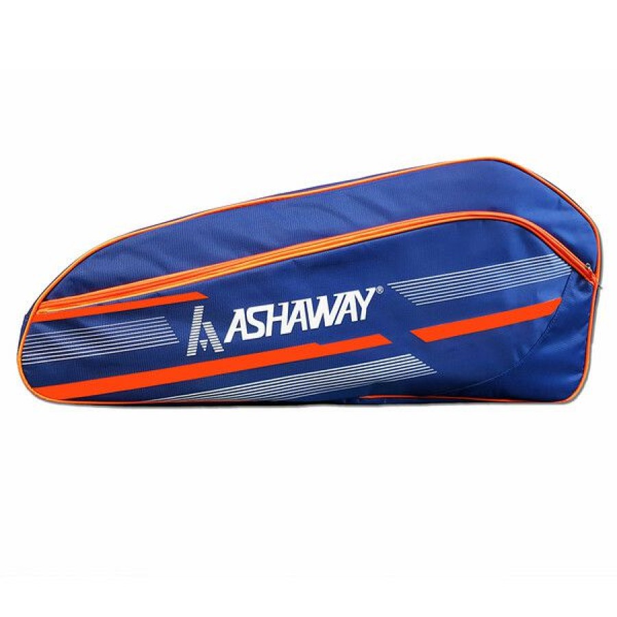 Squash Bags * | Cheap Ashaway Thermo Atb866 9(Triple) Racket Bag Blue Orange