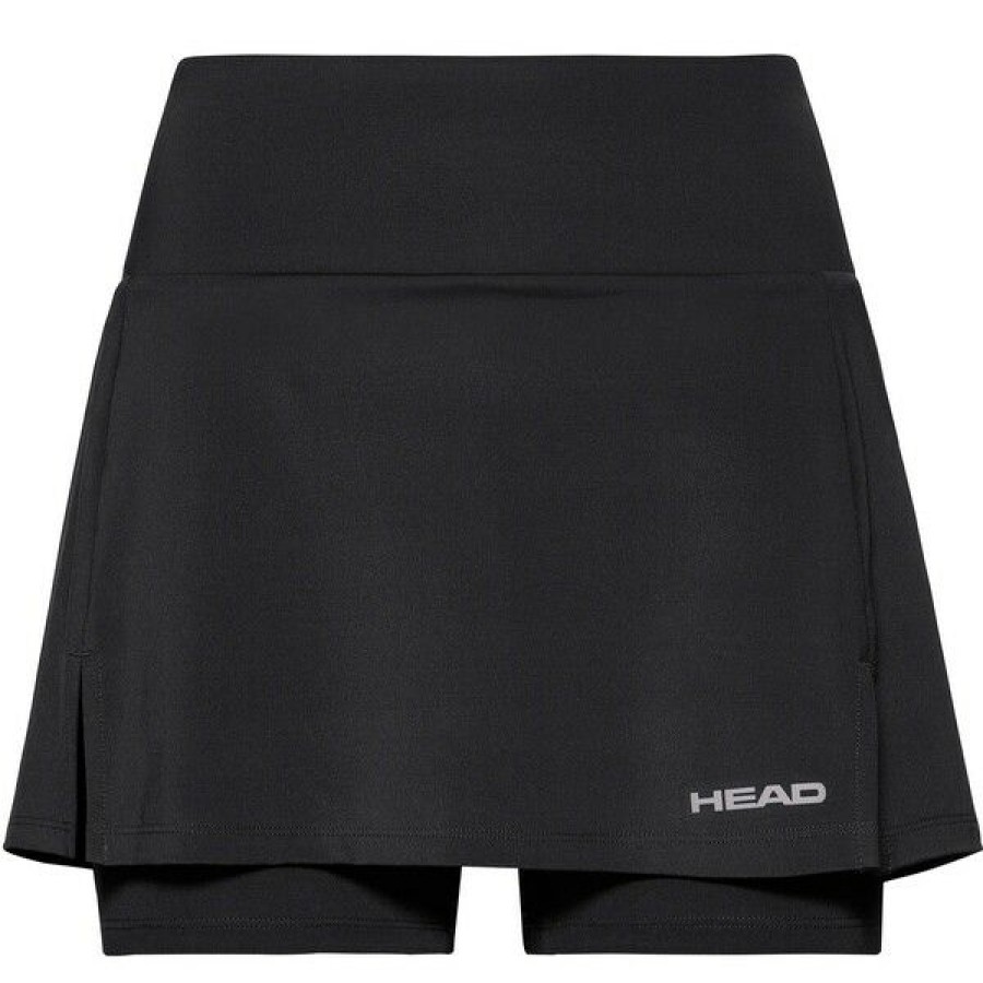 Tennis Clothing * | Budget Head Women'S Club Basic Skort Black