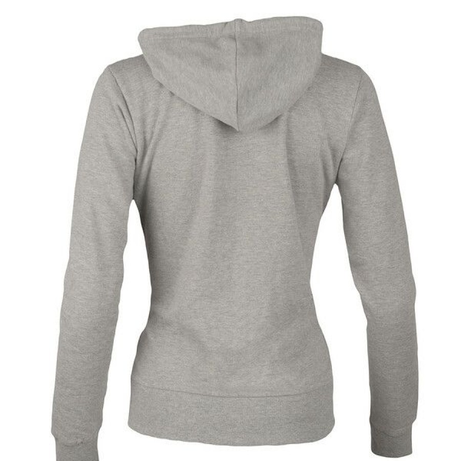 Tennis Clothing * | Buy Dunlop Women'S Zip Hoodie Grey