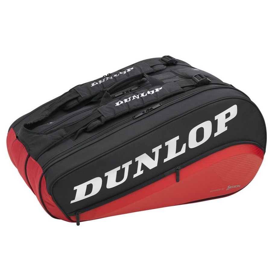 Tennis Bags * | Promo Dunlop Cx Performance Thermo 8 Racket Bag Black Red