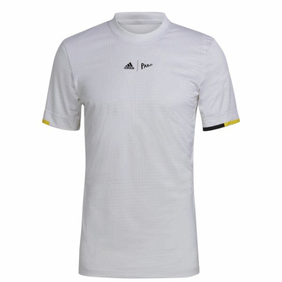 Tennis Clothing * | New Adidas Men'S London Freelift T-Shirt White