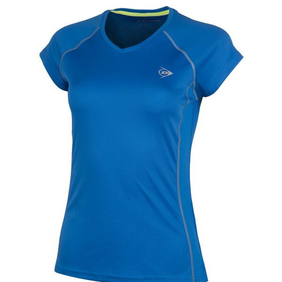 Tennis Clothing * | Cheap Dunlop Women'S Club Crew Tee Royal Blue