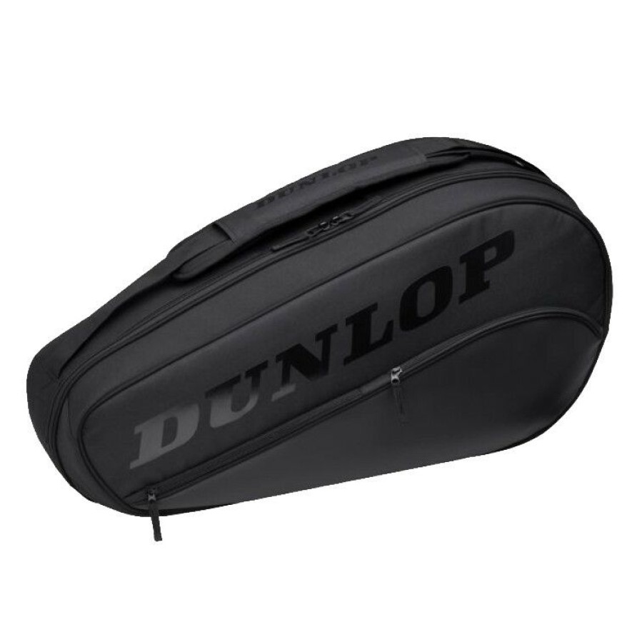 Tennis Bags * | Cheap Dunlop Team 3 Racket Thermo Bag Black