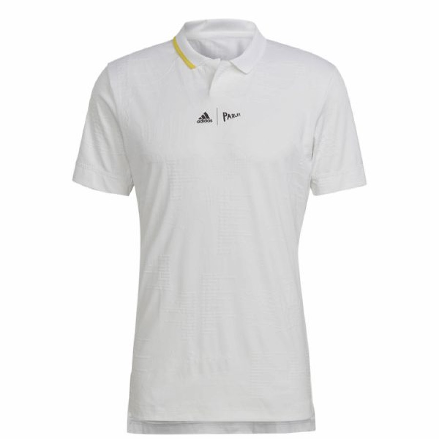 Tennis Clothing * | Top 10 Adidas Men'S London Freelift Polo Shirt White