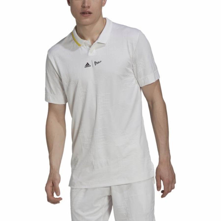 Tennis Clothing * | Top 10 Adidas Men'S London Freelift Polo Shirt White