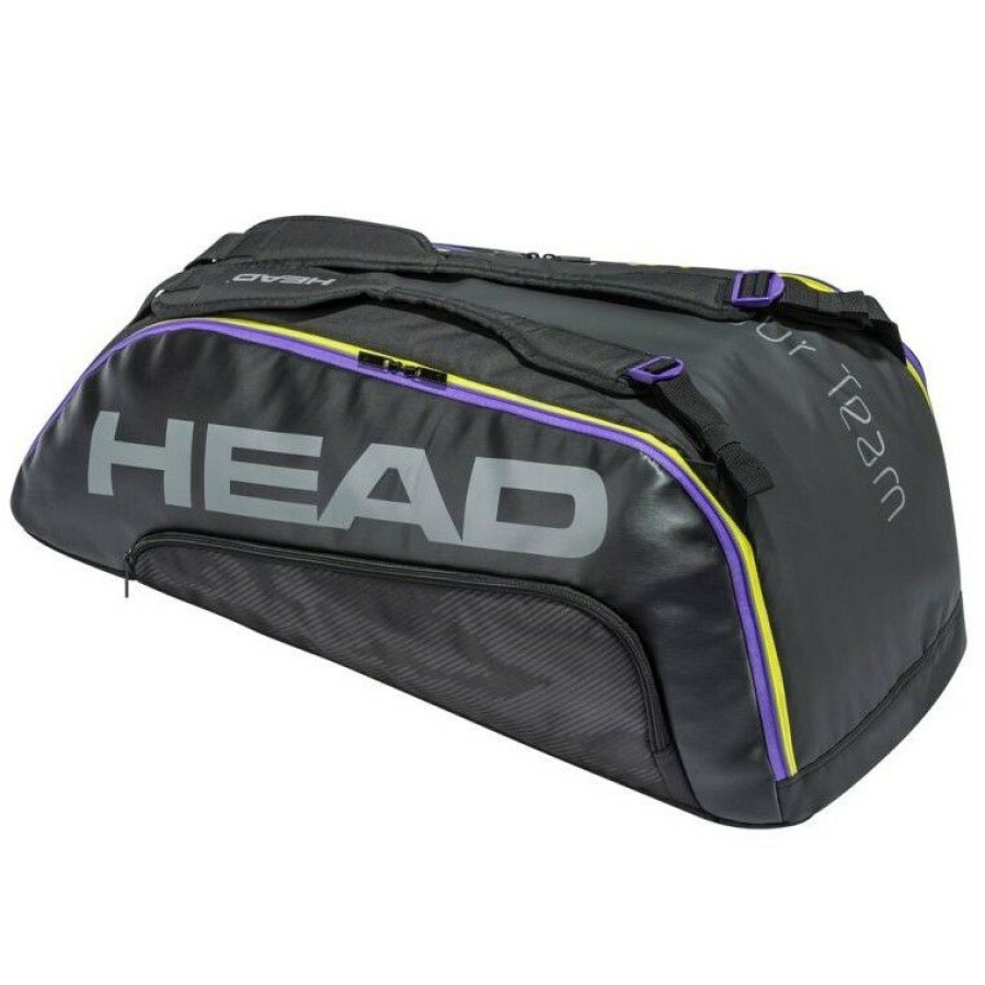 Tennis Bags * | New Head Tour Team 9R Supercombi Racket Bag Black Purple