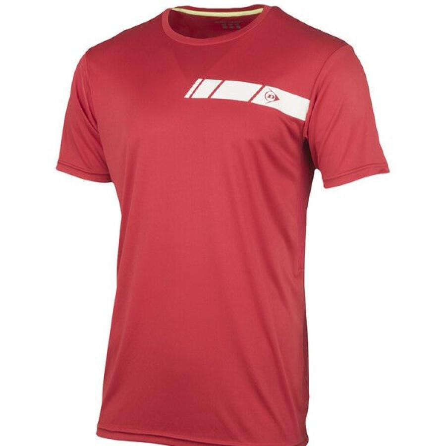 Junior Tennis Clothing * | Best Deal Dunlop Boys' Club Crew Tee Red