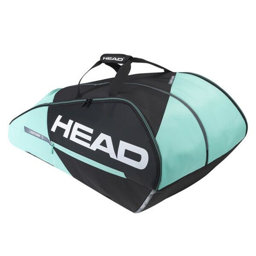 Tennis Bags * | Wholesale Head Tour Team 12R Monstercombi Racket Bag Black Mint