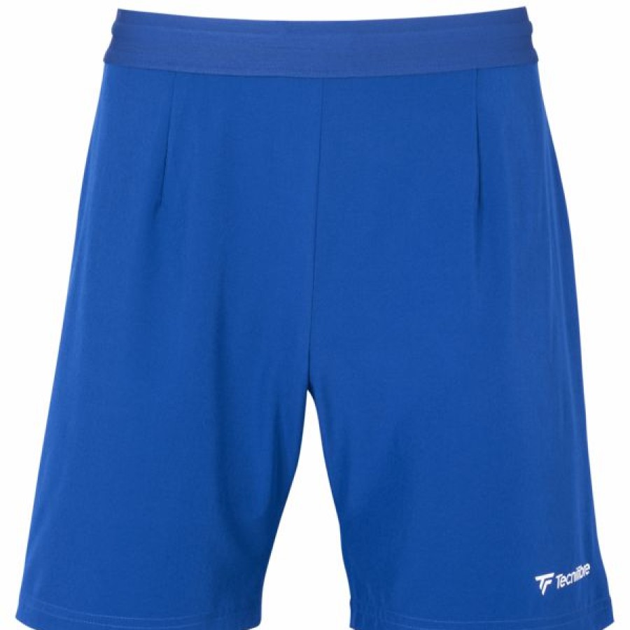 Tennis Clothing * | Outlet Tecnifibre Men'S Stretch Short Royal Blue