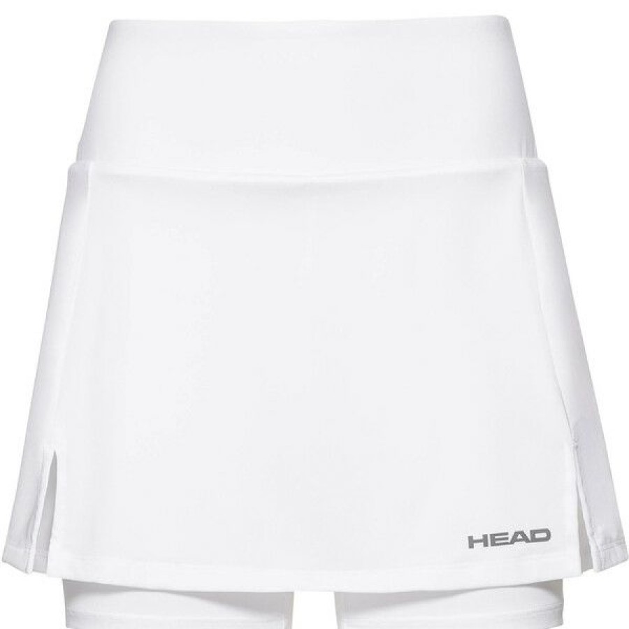 Tennis Clothing * | Discount Head Women'S Club Basic Skort Long White