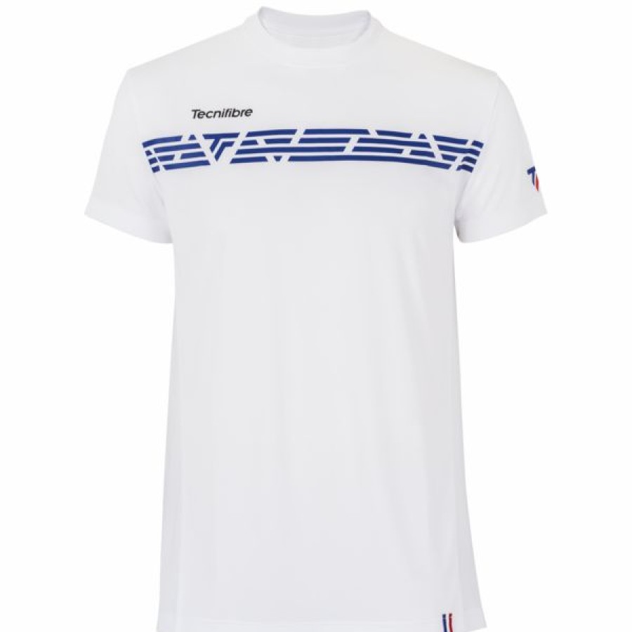 Tennis Clothing * | Deals Tecnifibre Men'S F2 Airmesh T-Shirt Royal Blue