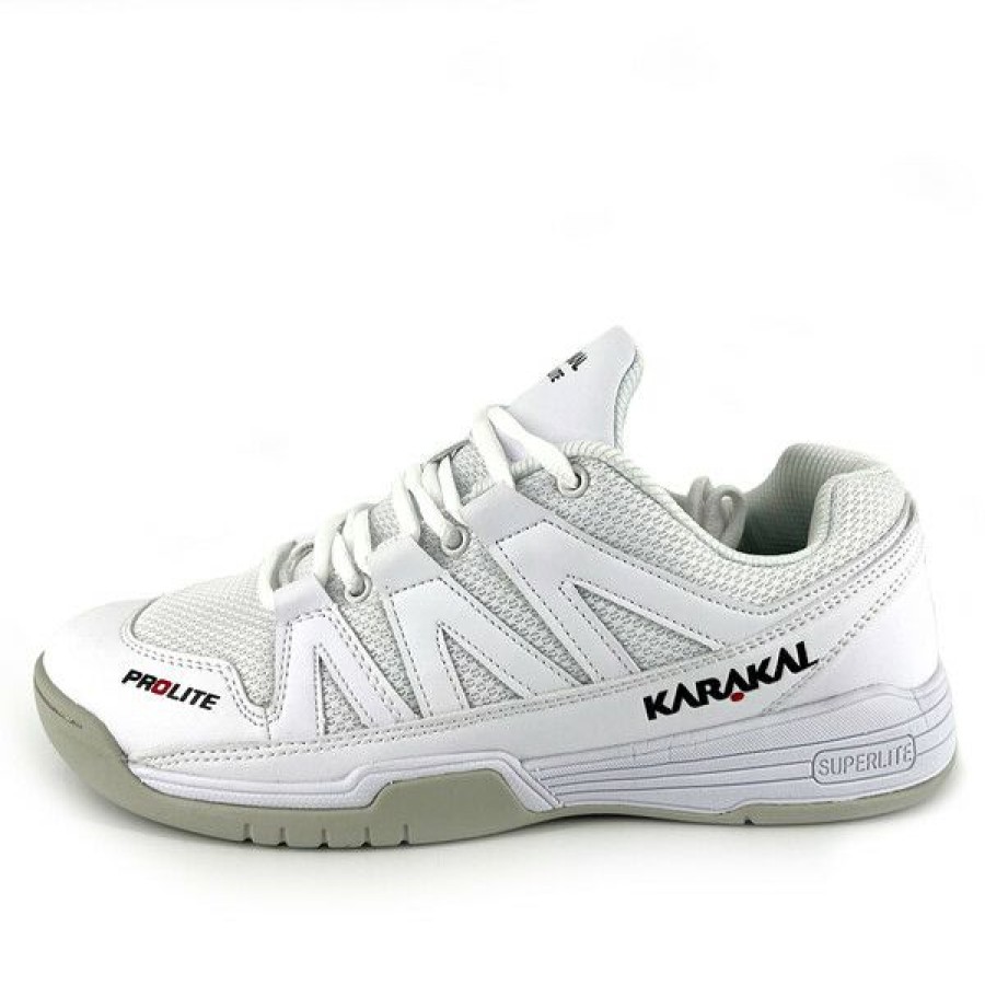 Squash Shoes * | Buy Karakal Kf Prolite Men'S Indoor Court Shoe White 2022