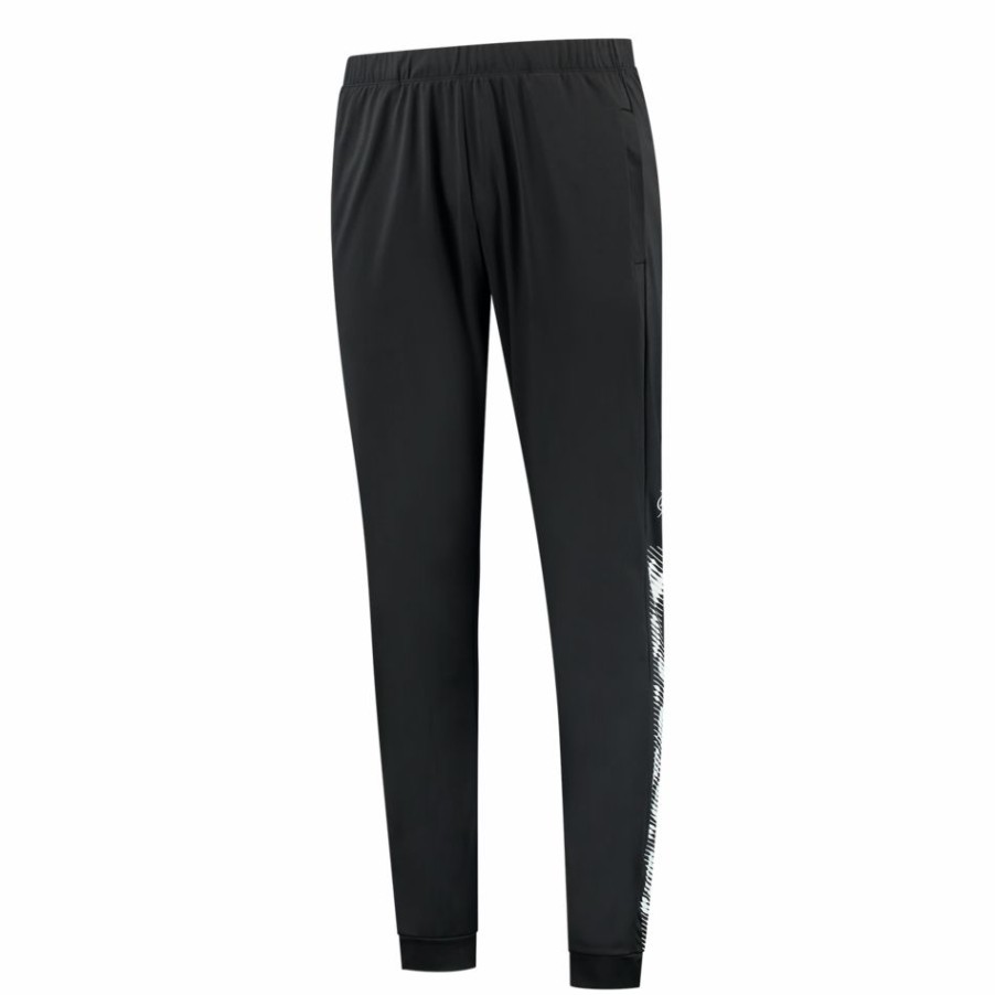 Tennis Clothing * | Hot Sale Dunlop Men'S Practice Tracksuit Pant Black