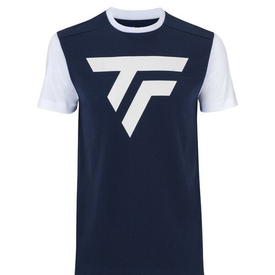 Tennis Clothing * | Buy Tecnifibre Men'S Club Tee 2021 Marine