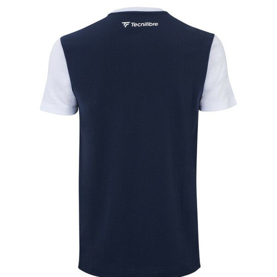 Tennis Clothing * | Buy Tecnifibre Men'S Club Tee 2021 Marine