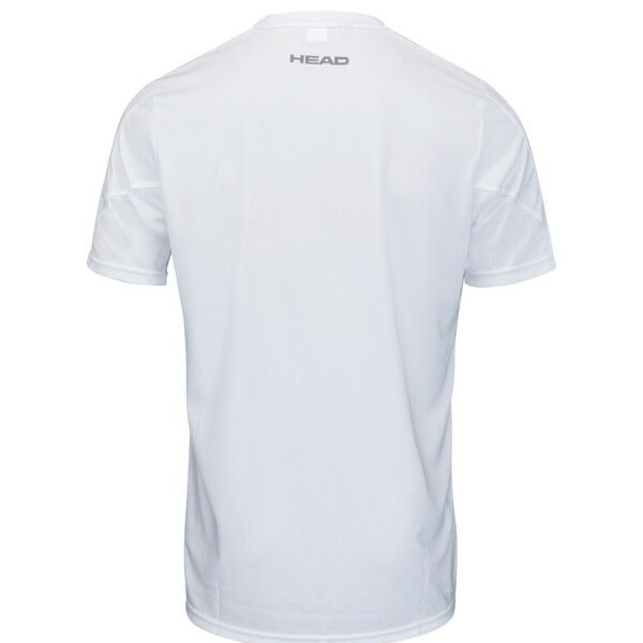 Junior Tennis Clothing * | Best Reviews Of Head Boys Club 22 Tech T-Shirt White