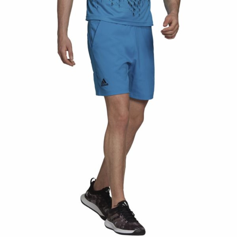 Tennis Clothing * | Cheap Adidas Men'S Ergo 7 Shorts Primeblue Sonic Aqua