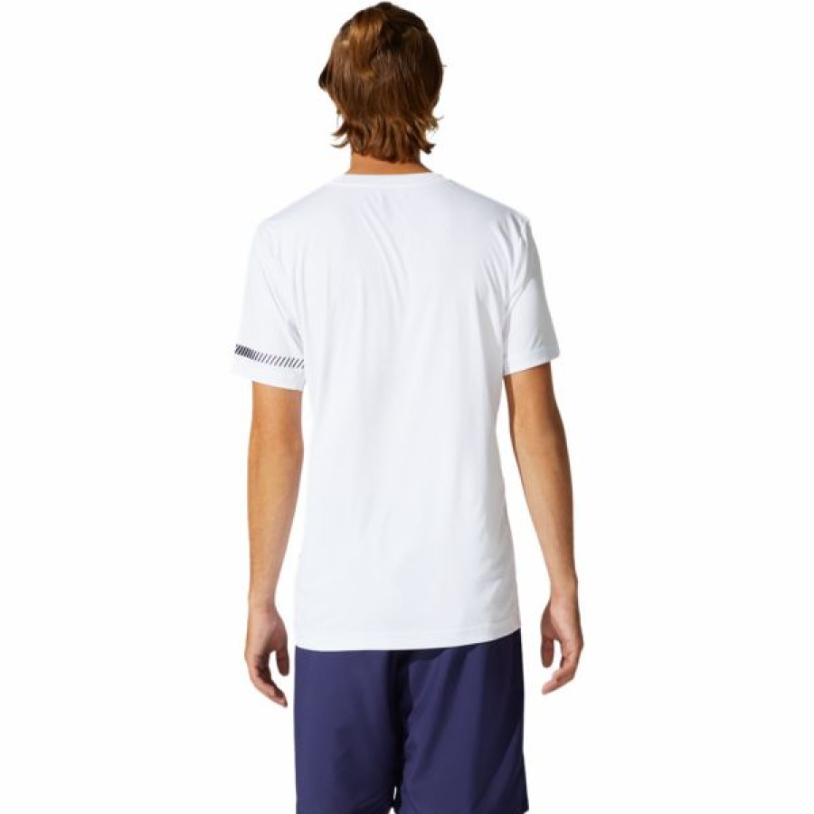 Tennis Clothing * | New Asics Men'S Court Ss Tee Brilliant White