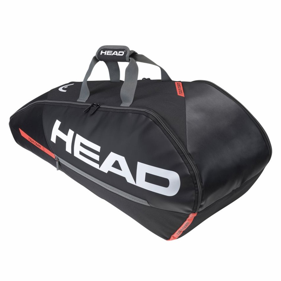 Tennis Bags * | New Head Tour Team 6R Combi Racket Bag Black Orange