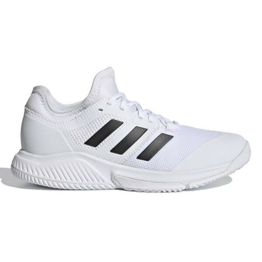 Squash Shoes * | Deals Adidas Court Team Bounce Women'S Indoor Shoes White