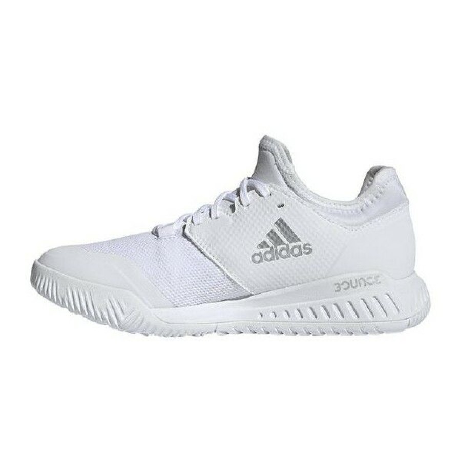 Squash Shoes * | Deals Adidas Court Team Bounce Women'S Indoor Shoes White