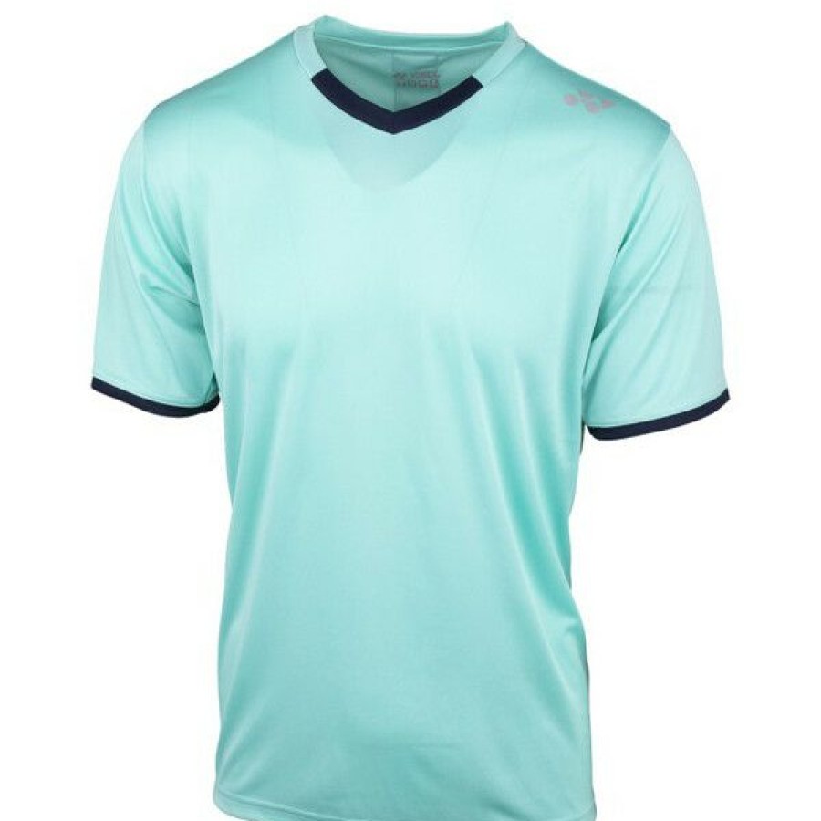 Tennis Clothing * | Buy Yonex Men'S Ytm4 Crew T-Shirt Turquoise