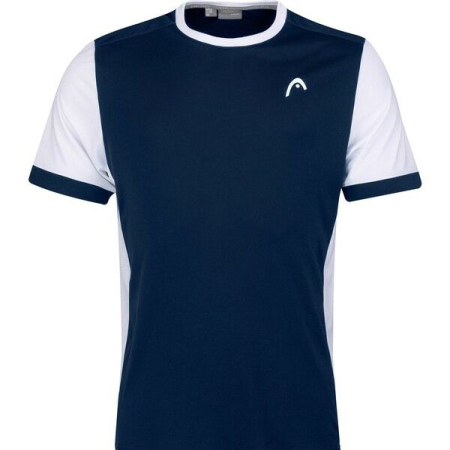 Tennis Clothing * | Flash Sale Head Men'S Davies T-Shirt Dark Blue White