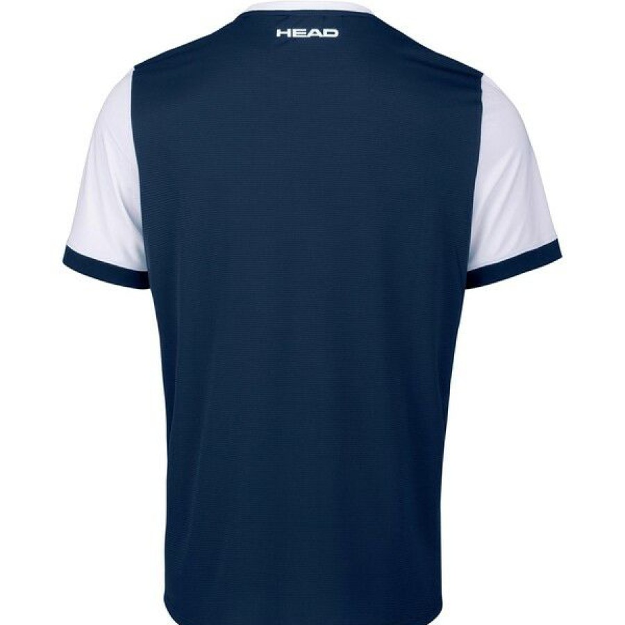 Tennis Clothing * | Flash Sale Head Men'S Davies T-Shirt Dark Blue White