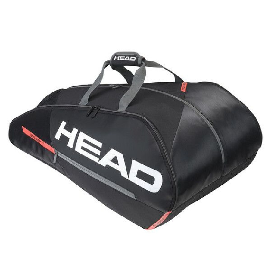 Tennis Bags * | Hot Sale Head Tour Team 12R Monstercombi Racket Bag Black Orange