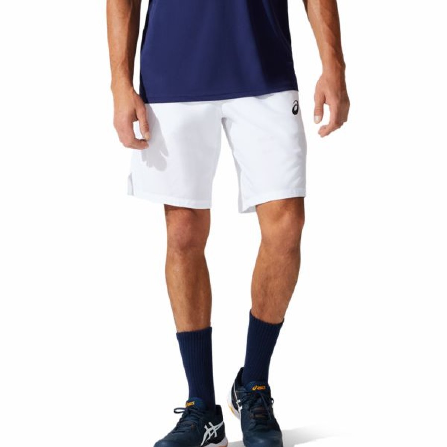 Tennis Clothing * | Budget Asics Men'S Court 9 Short Brilliant White