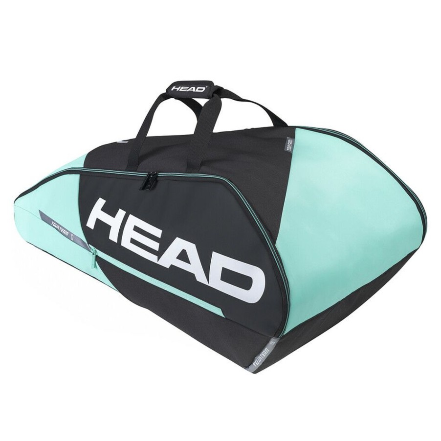 Tennis Bags * | Outlet Head Tour Team 9R Supercombi Racket Bag Black Mint