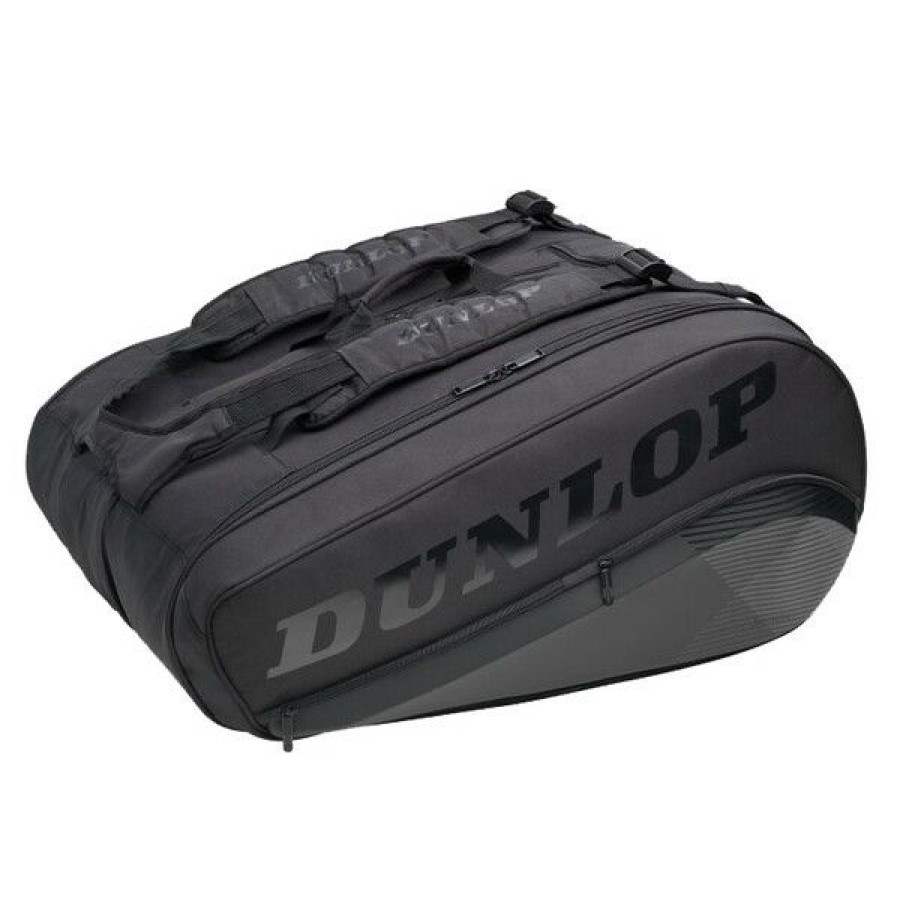 Tennis Bags * | Buy Dunlop Cx Performance Thermo 12 Racket Bag Black