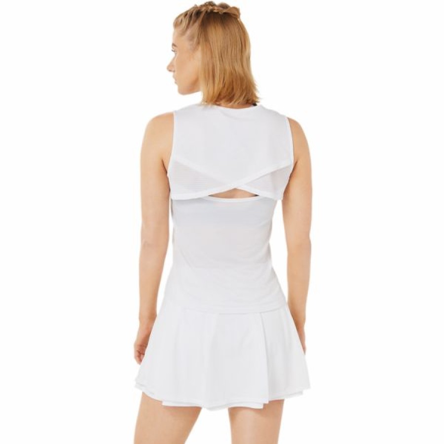 Tennis Clothing * | Flash Sale Asics Women'S Match Actibreeze Tank Brilliant White