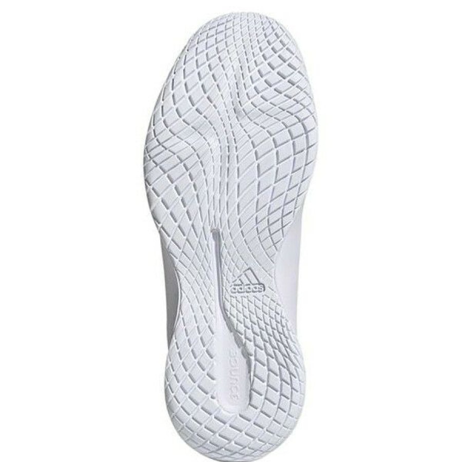 Squash Shoes * | Discount Adidas Women'S Novaflight Indoor Court Shoes White Silver Metallic